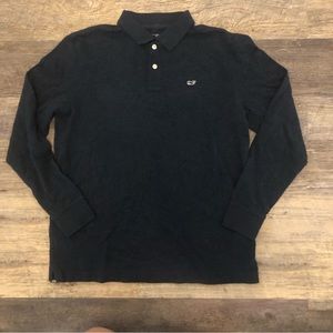 Vineyard Vines Long sleeve Polo Navy Blue like new